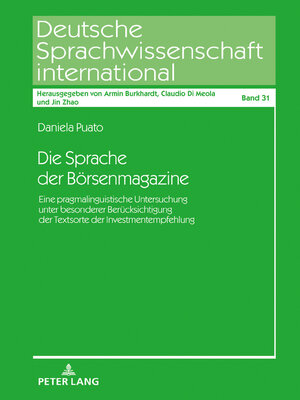 cover image of Die Sprache der Börsenmagazine